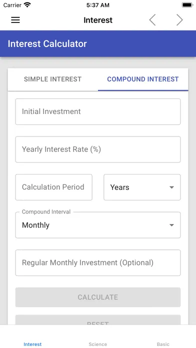 Interest Calculator and Tools應用截圖