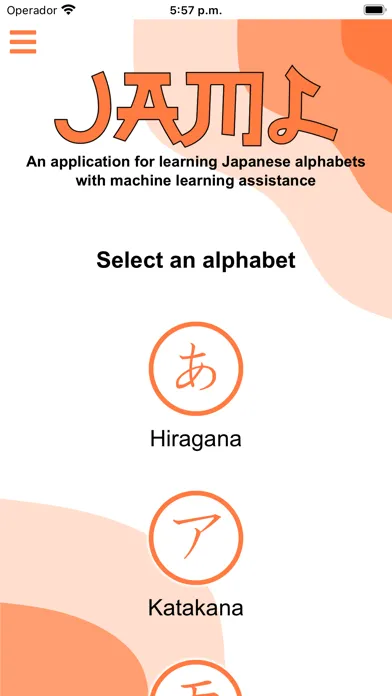 Captures d'écran de JAML Learn Japanese Alphabets
