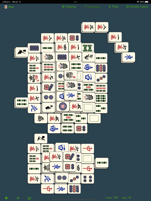Mahjong solitarie classic game iPad 應用截圖