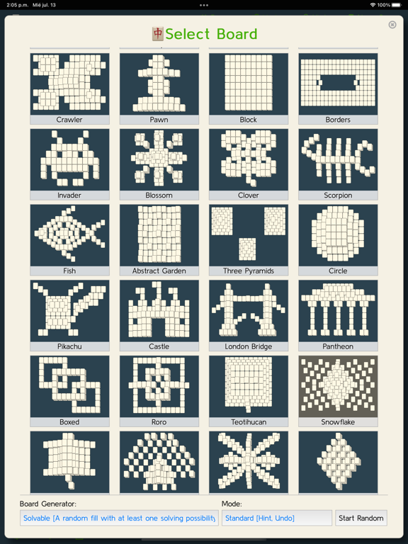 Mahjong solitarie classic game iPad 應用截圖