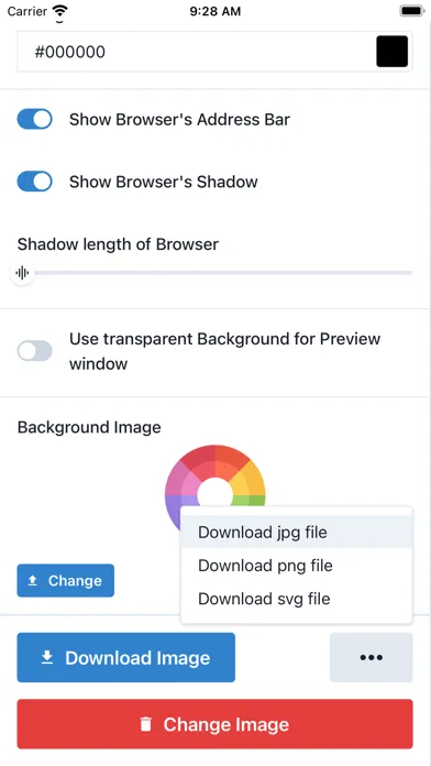 Captures d'écran de Screenshot Mockup to design
