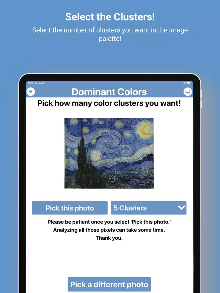Zrzuty ekranu Dominant Colors iPad 