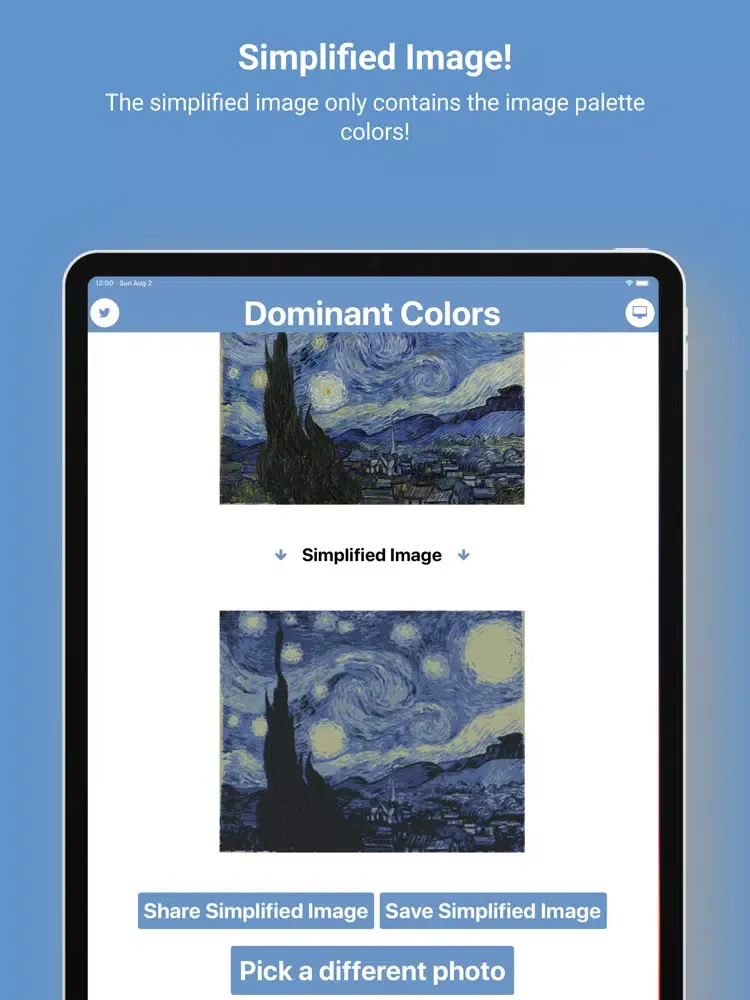 Zrzuty ekranu Dominant Colors iPad 
