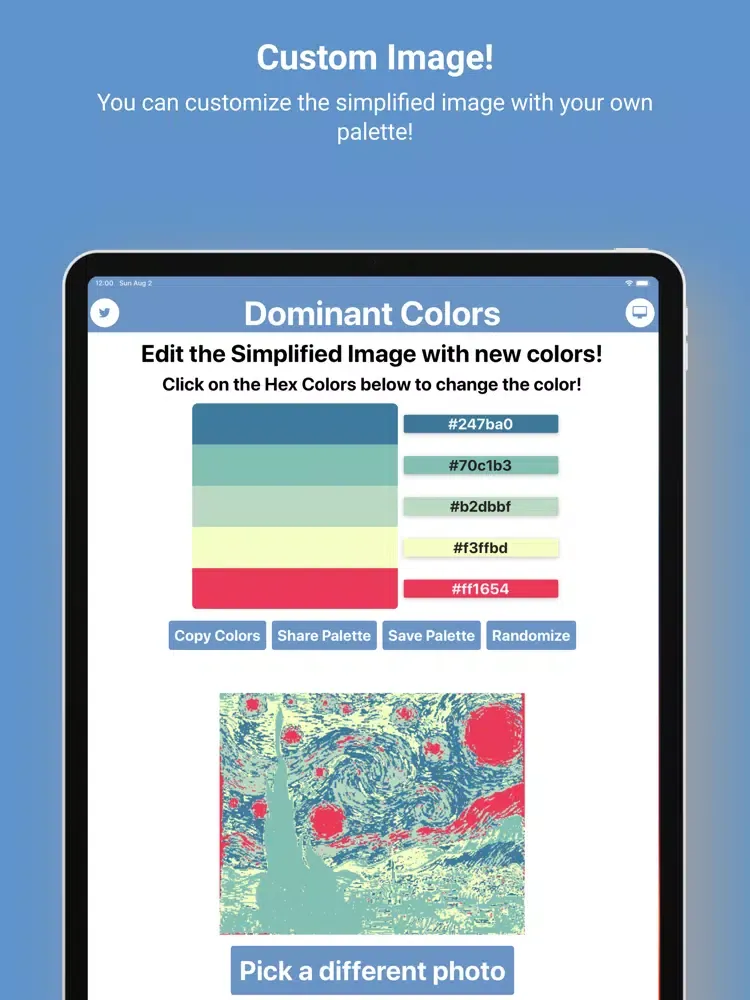 Zrzuty ekranu Dominant Colors iPad 