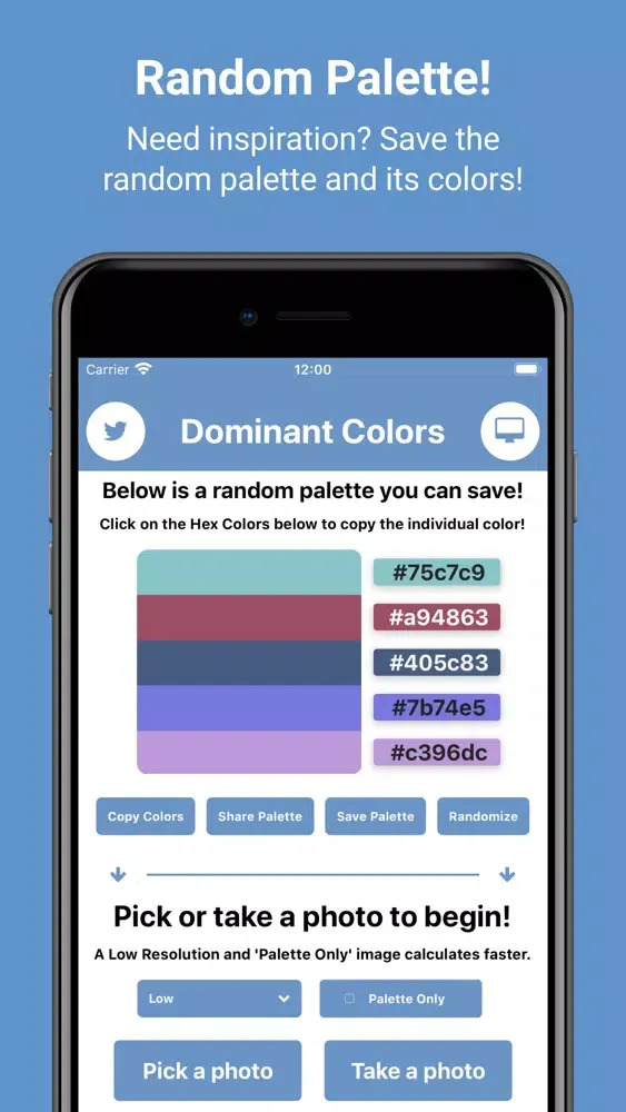 Zrzuty ekranu Dominant Colors