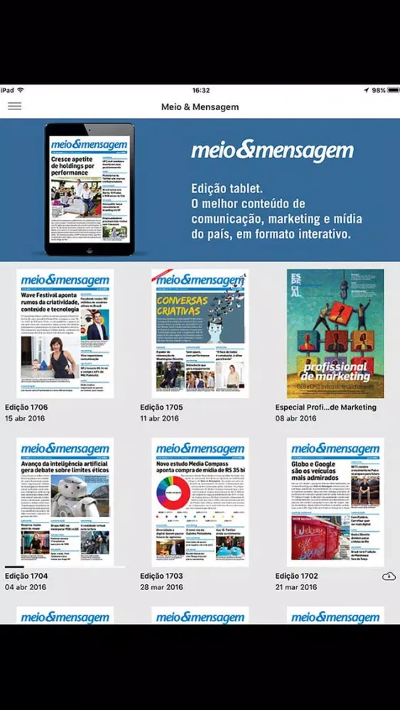 Jornal Meio & Mensagem应用截图