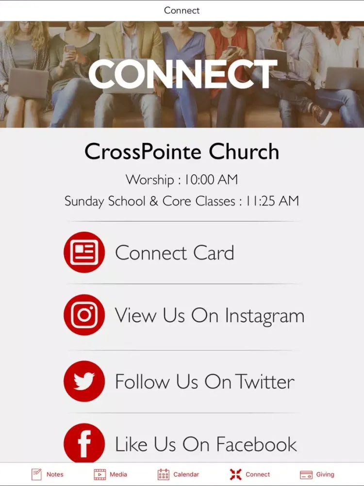CrossPointe Church Westerville iPad  स्क्रीनशॉट