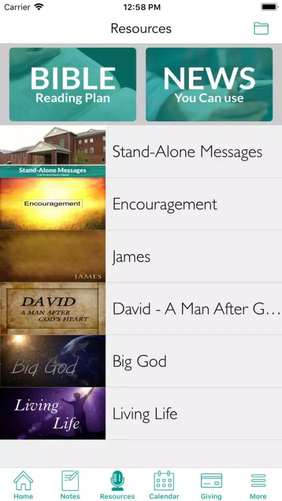 Crab Orchard Baptist Church سکرین شاٹس