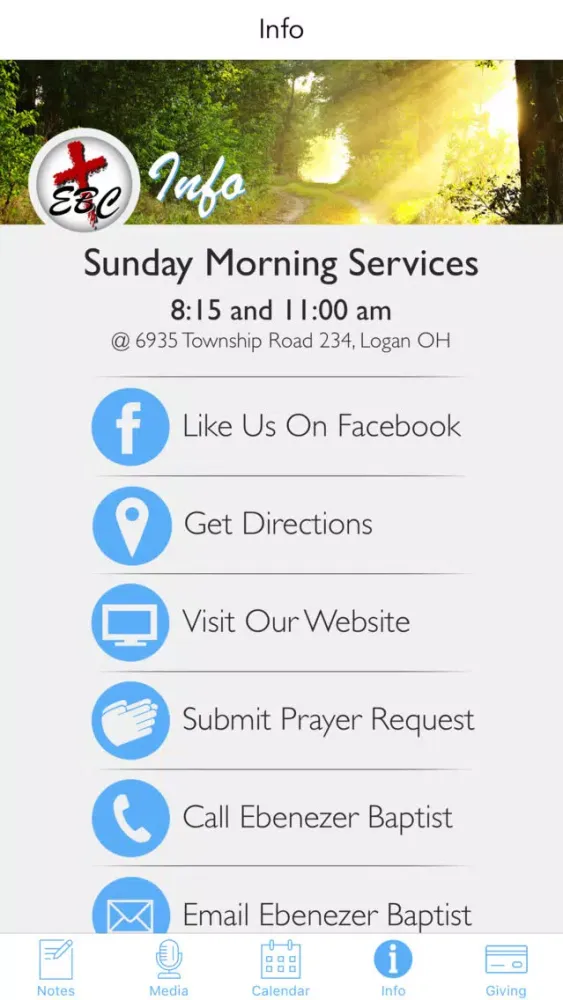 Ebenezer Baptist Church | Logan, Ohio スクリーンショット