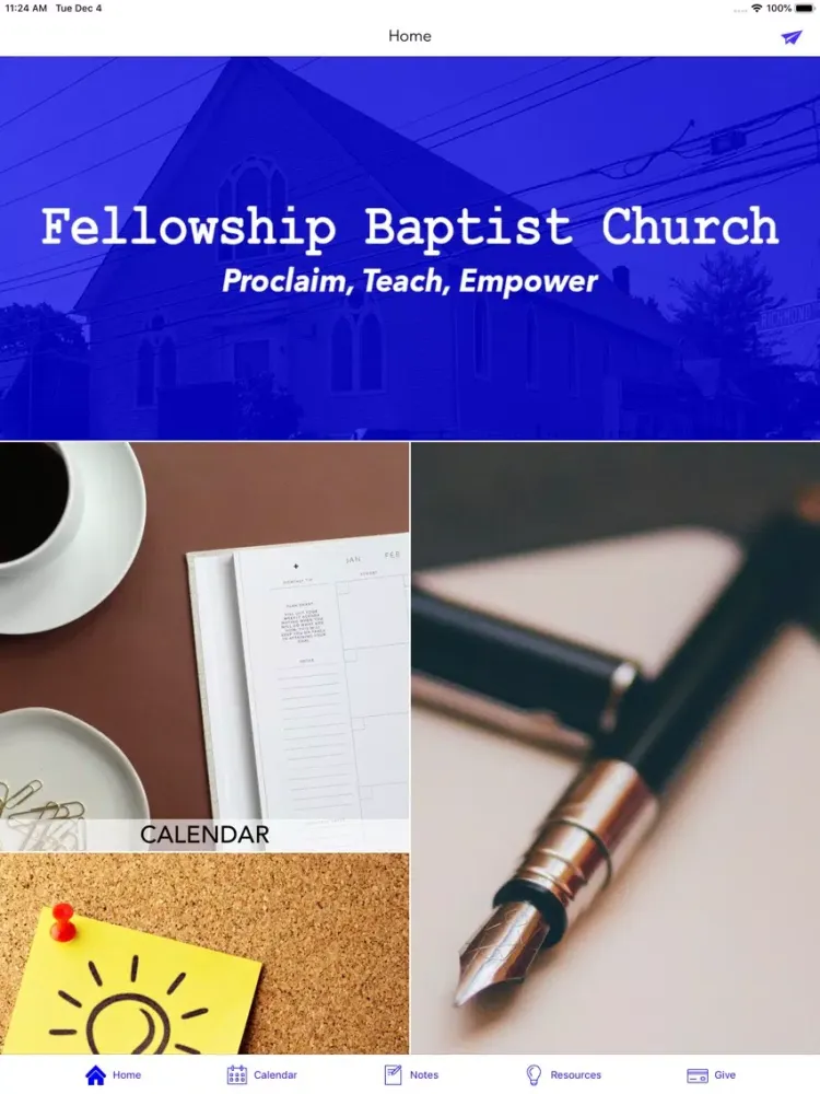 Zrzuty ekranu Fellowship Baptist Church | NY iPad 