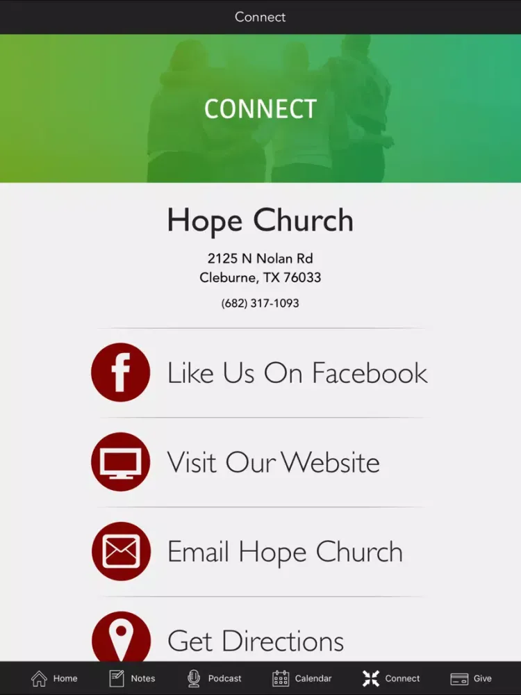 تصاویر Hope Church | Cleburne iPad 