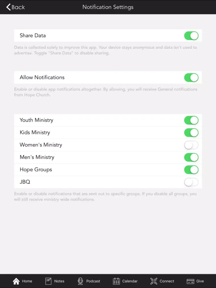 تصاویر Hope Church | Cleburne iPad 