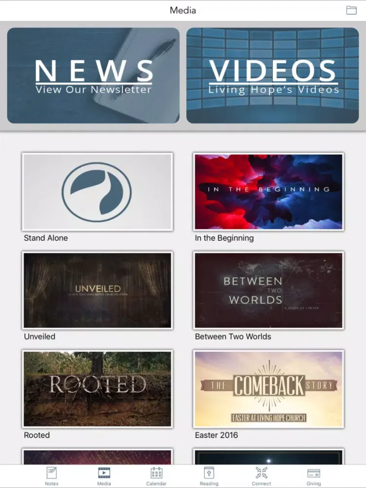 Living Hope Church Marysville iPad  Screenshots