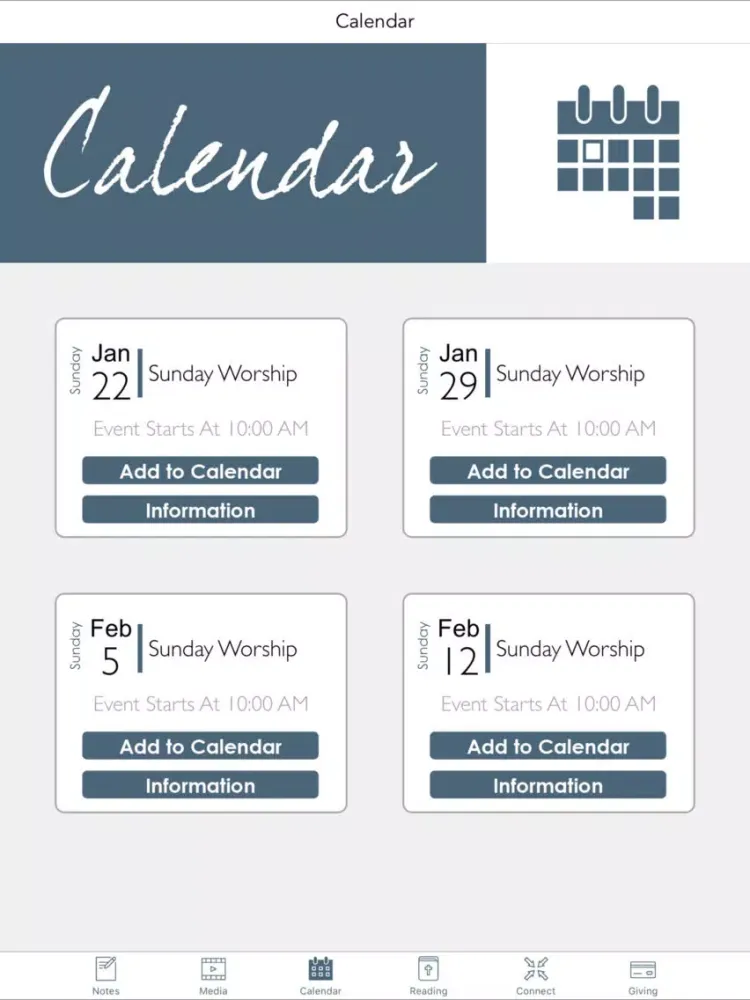 Living Hope Church Marysville iPad  Screenshots