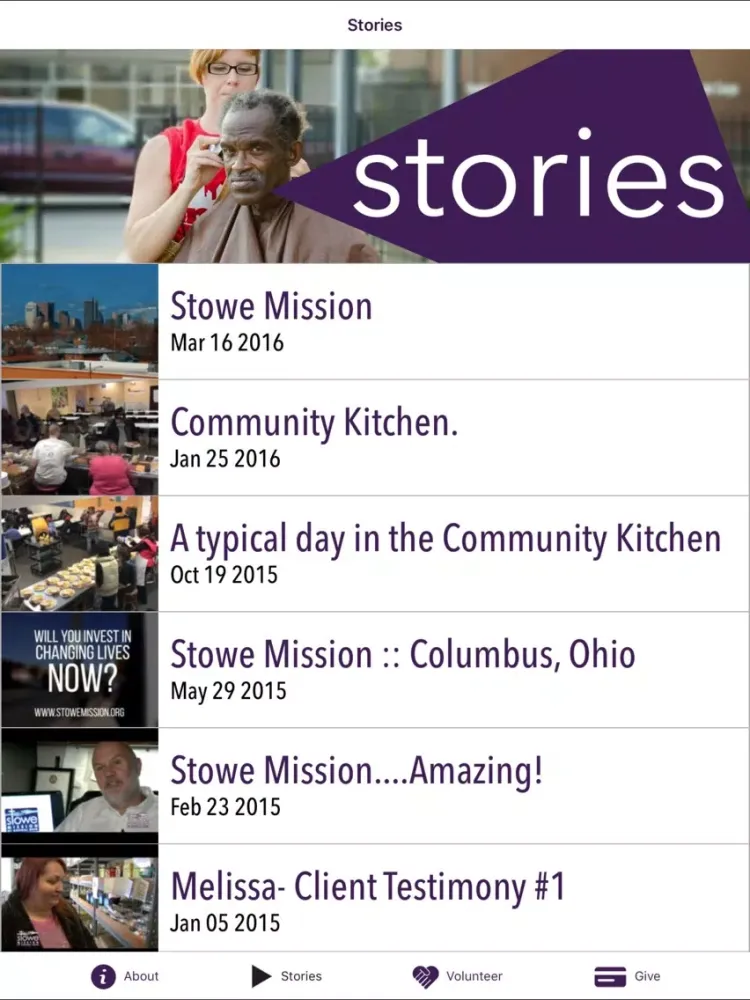 ภาพหน้าจอของ Stowe Mission iPad 