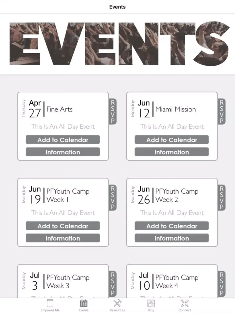 Youth Alive Pen Florida iPad  스크린샷