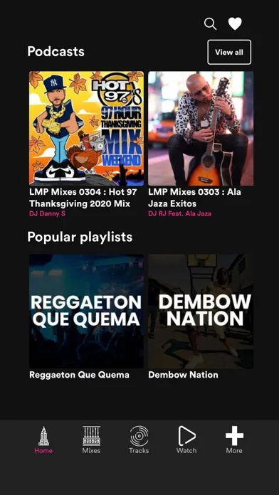 Tangkapan skrin LMP DJ