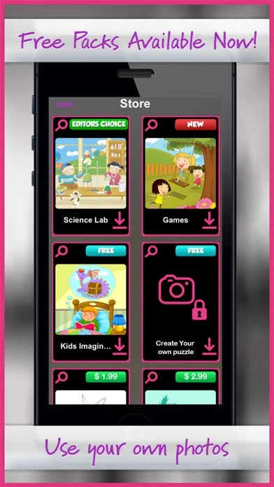 Captures d'écran de Kid's Jigsaw Touch Puzzle Jigty with Free Packs