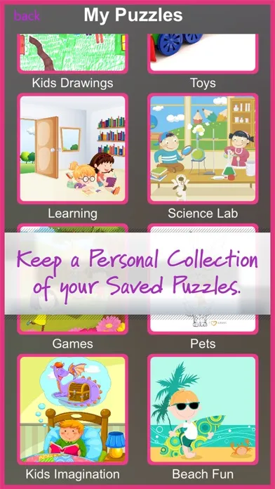 Captures d'écran de Kid's Jigsaw Touch Puzzle Jigty with Free Packs