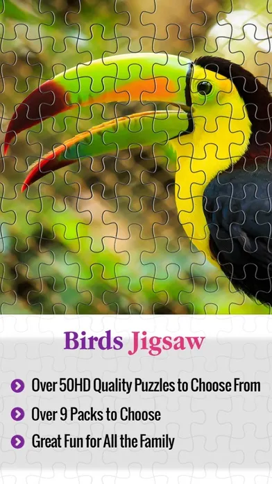 Captures d'écran de Birds Jigsaw Free - Collection Of Unique Puzzle Pics Of Falcons & Penguins