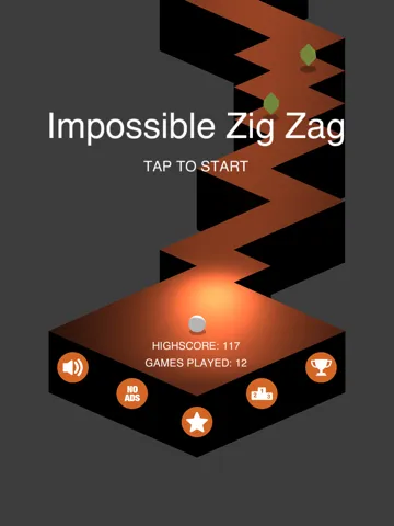 Impossible Zig-Rush On The Go Endless Arcade Game iPad  स्क्रीनशॉट