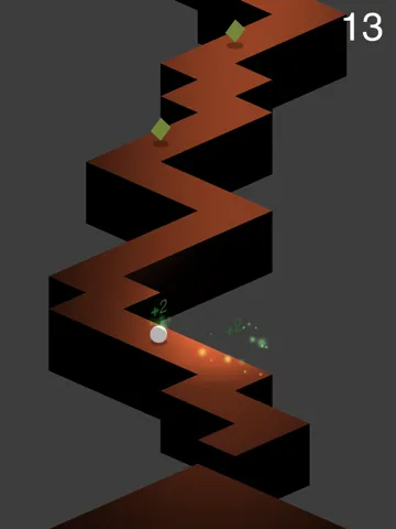 Impossible Zig-Rush On The Go Endless Arcade Game iPad  स्क्रीनशॉट