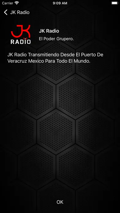 Tangkapan layar JK Radio