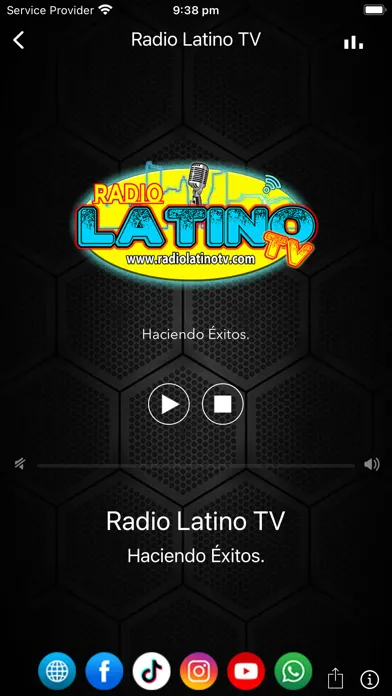 Capturas de tela do Radio Latino TV