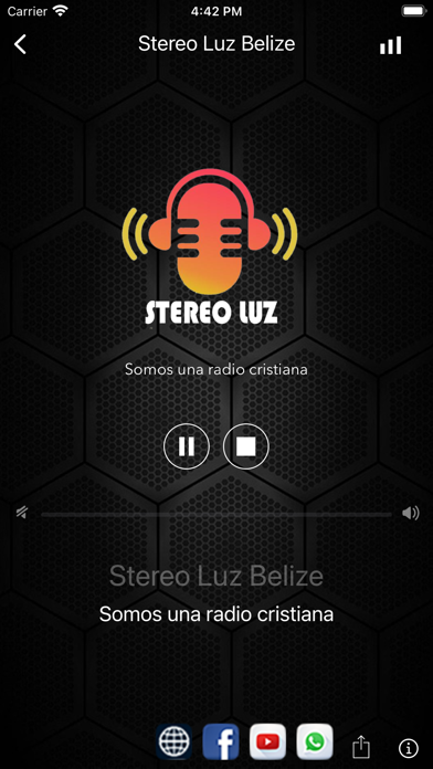 Tangkapan skrin Stereo Luz Belize