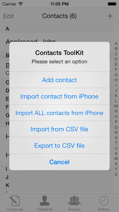 Tangkapan skrin Bulk SMS Text message Pro