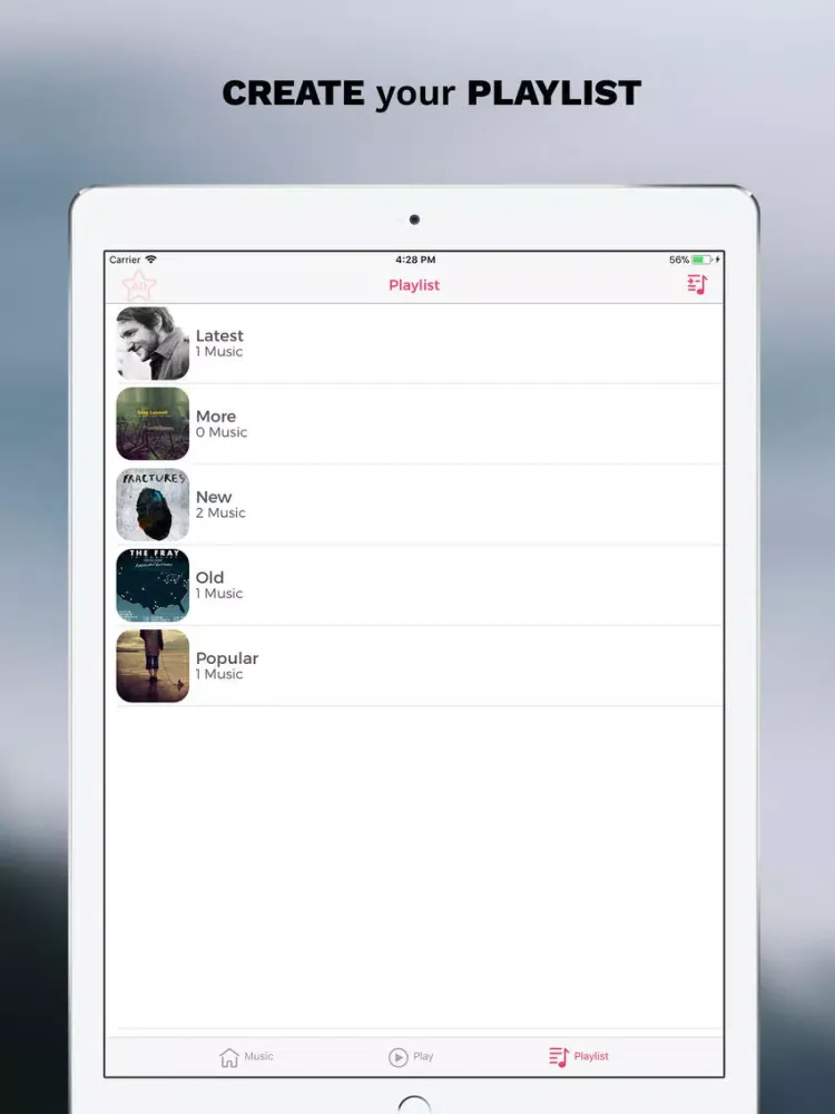 Tangkapan layar GO: My Music Library in Cloud iPad 