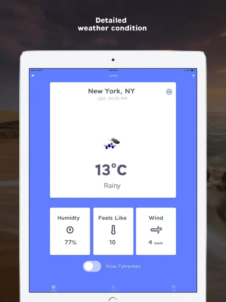 Captures d'écran de Live Weather Condition Today iPad 
