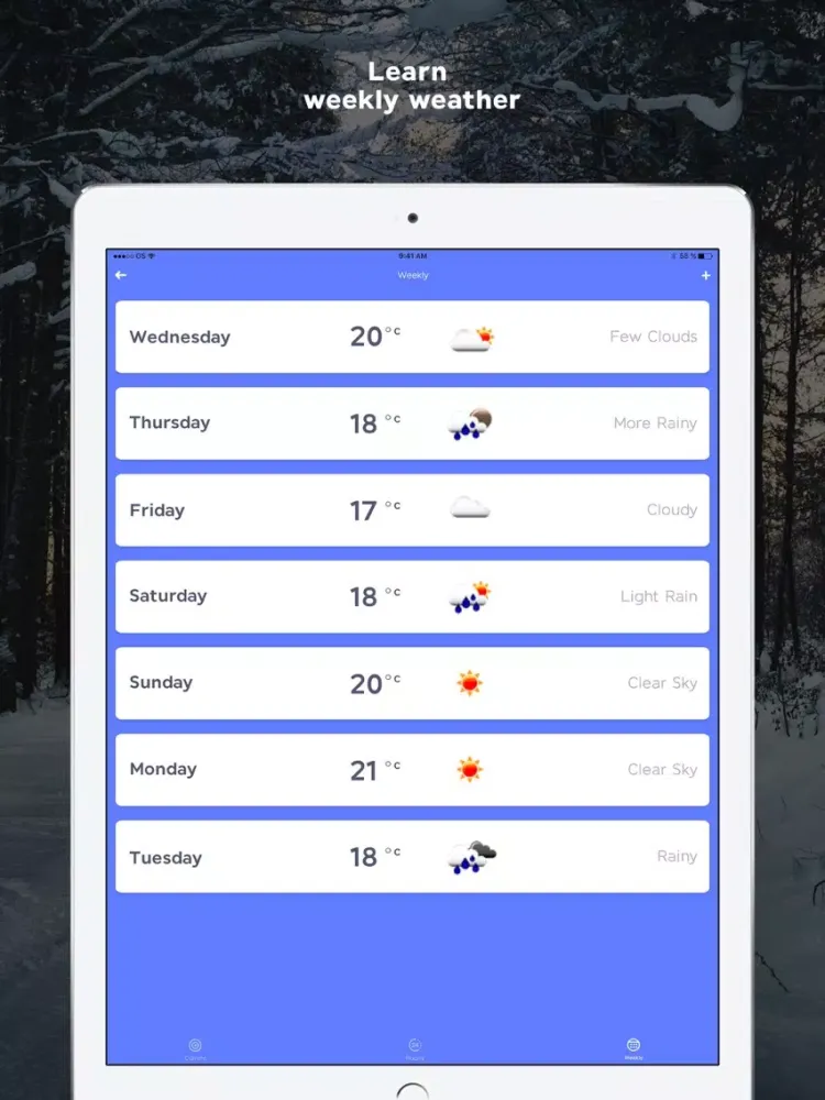 Captures d'écran de Live Weather Condition Today iPad 