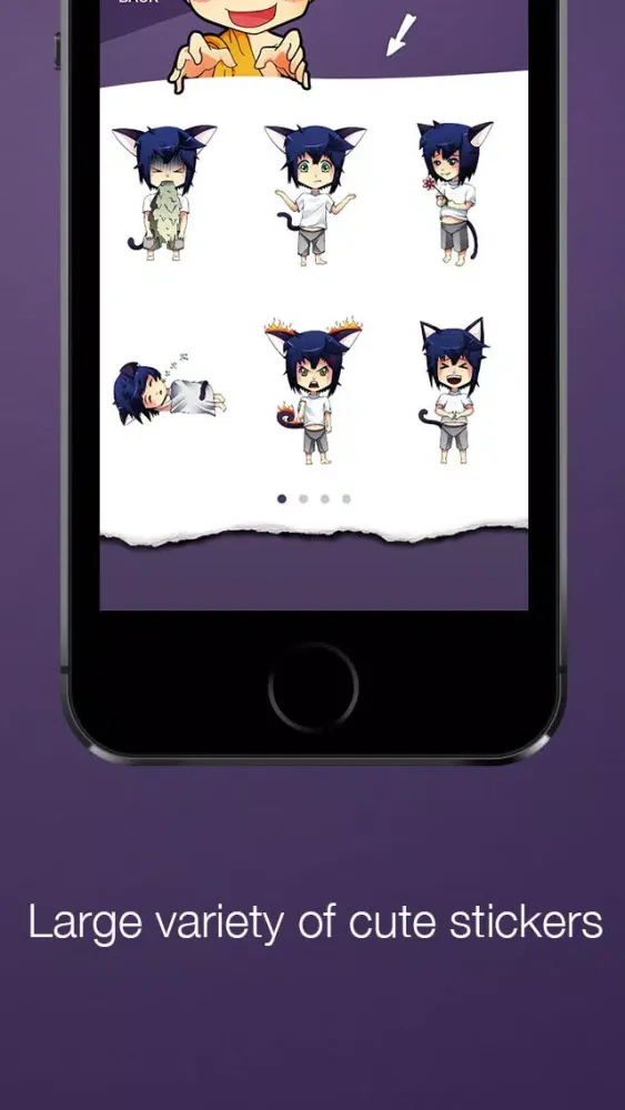 صور Anime stickers: emoji, emoticon & chibis for chatting