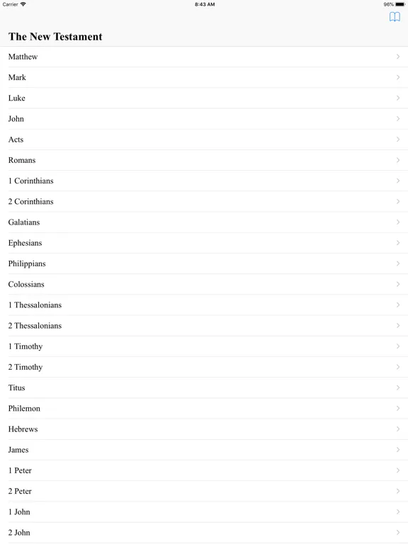 New Testament Reader (KJV) iPad  스크린샷