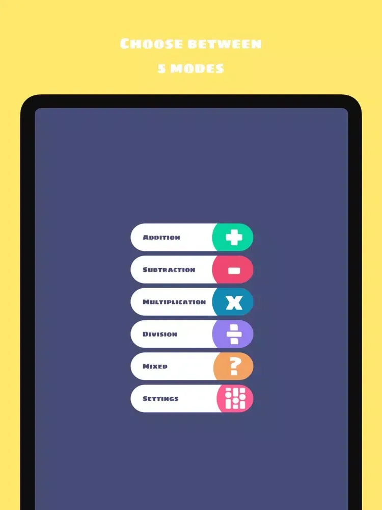 Mental Math - Basic Operations iPad 应用截图