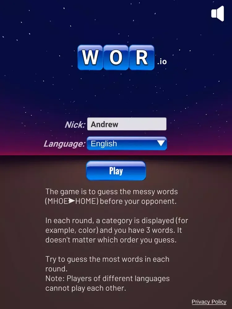WOR.io iPad  स्क्रीनशॉट