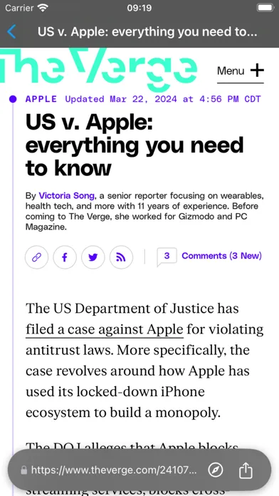 Capturas de pantalla de Wire: RSS News Reader