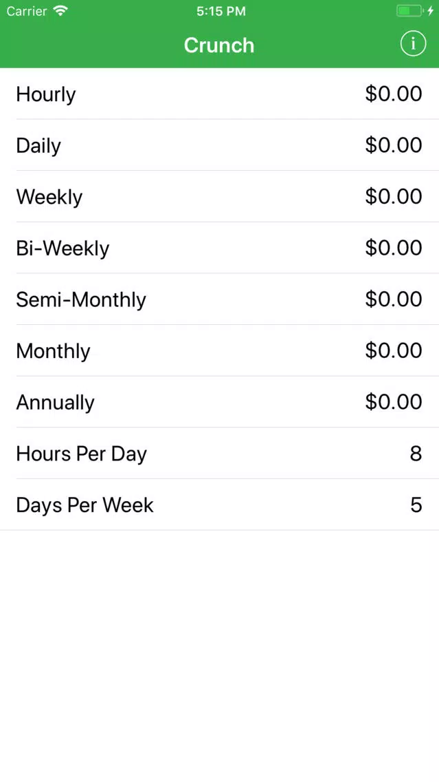 تصاویر Crunch Salary/Wage Calculator