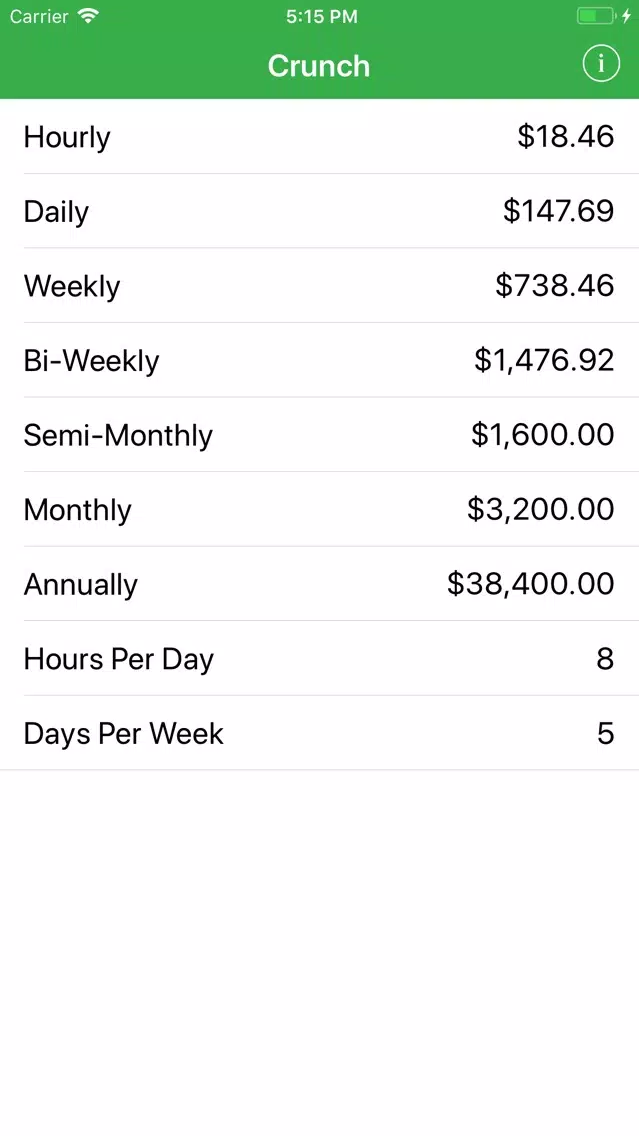 تصاویر Crunch Salary/Wage Calculator