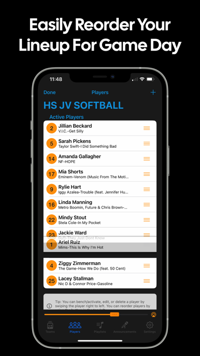 Next Batter Up: Walk-Up Music Screenshots
