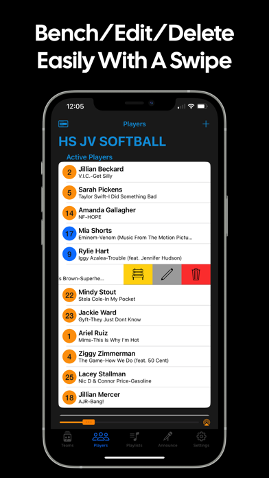 Next Batter Up: Walk-Up Music Screenshots