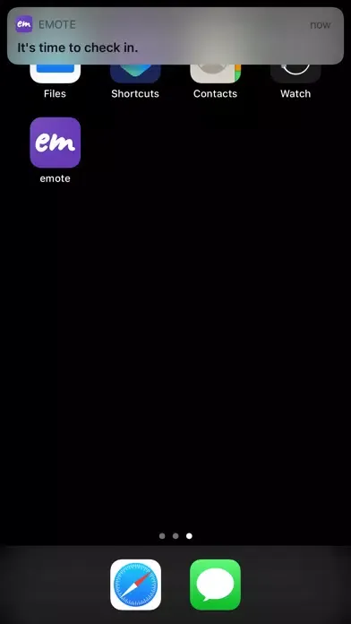 Captures d'écran de Emote emotion logging