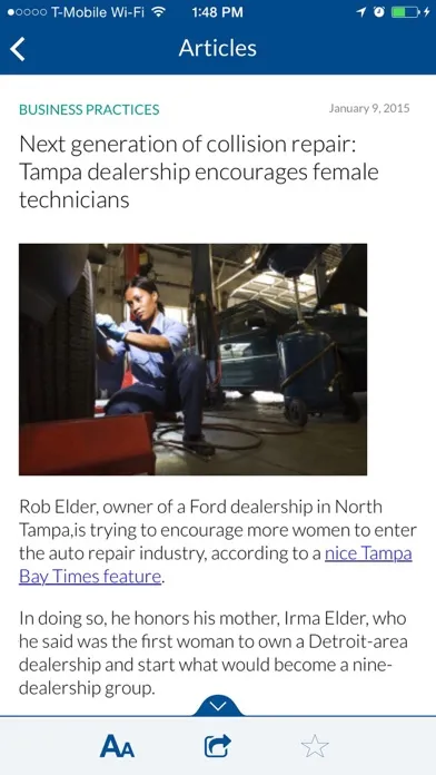 Captures d'écran de Repairer News