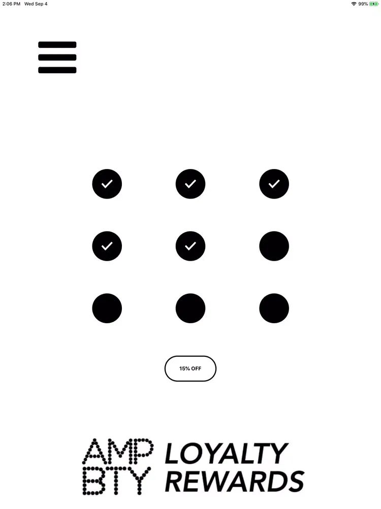 Ảnh chụp màn hình của Amp Bty iPad 