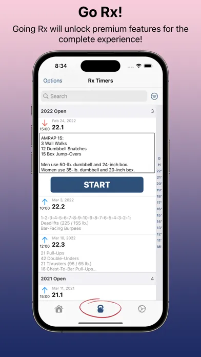 Tangkapan skrin Time2WOD - HIIT & WOD Timer