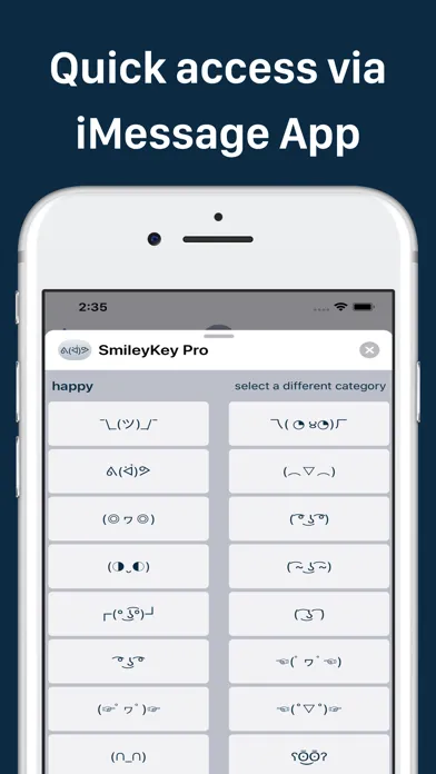 Tangkapan layar SmileyKey Pro: Smiley Keyboard