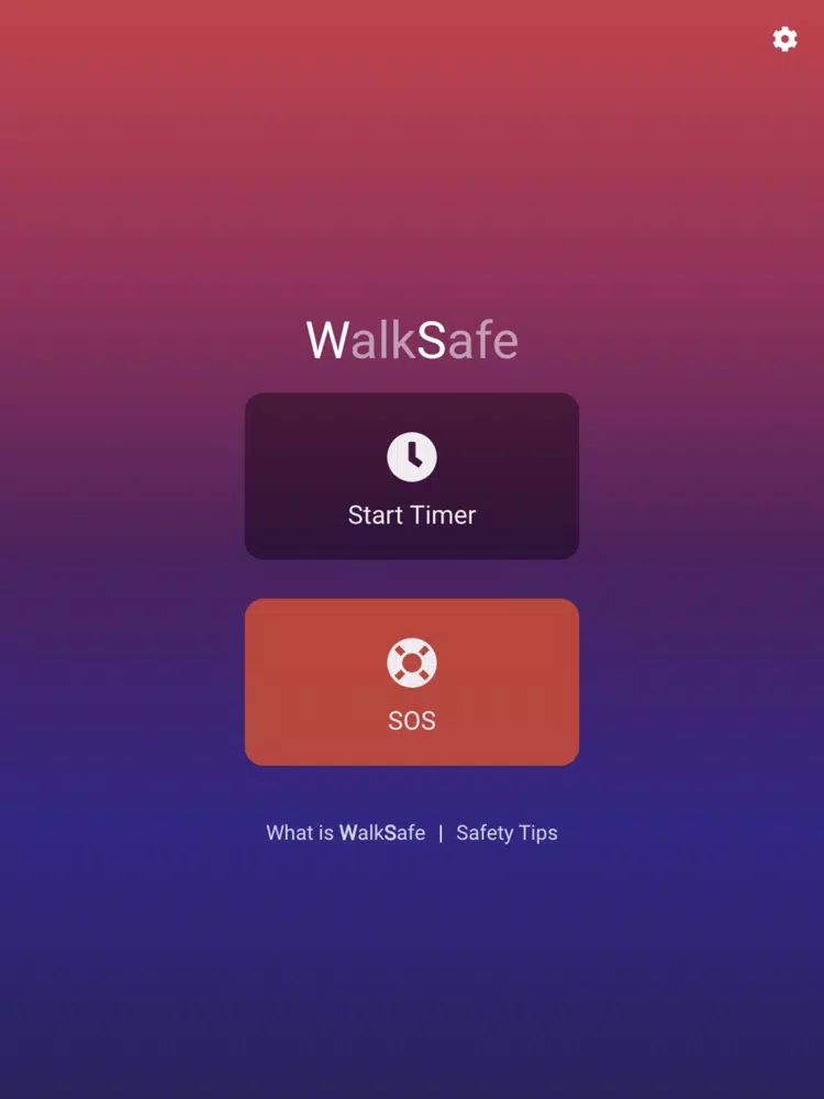 WalkSafe - Emergency SOS Timer iPad  スクリーンショット