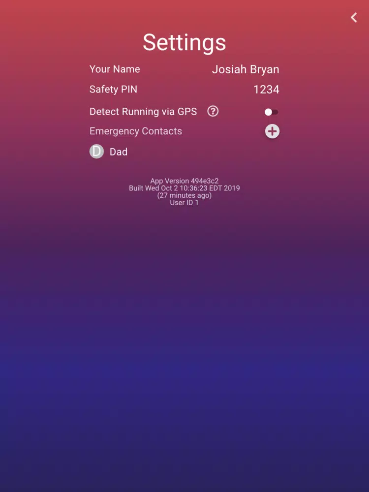 WalkSafe - Emergency SOS Timer iPad  スクリーンショット
