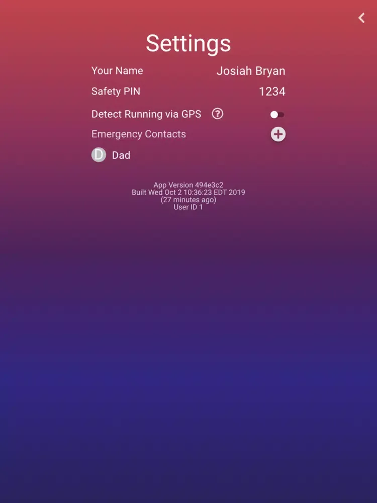 WalkSafe - Emergency SOS Timer iPad  スクリーンショット